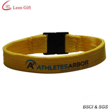 Polyester Tubular Wristband with Safety Clip (LM1490)